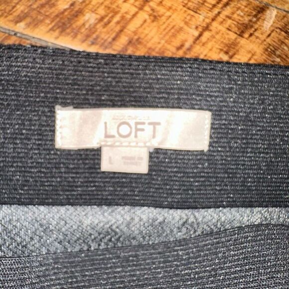 Loft black & white minimalist elevated basics business casual skirt - Picture 2 of 3